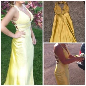 Yellow formal dress